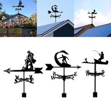 Metal Weather Vane, Retro Vintage Style Weather Vane, Iron Art Ornament, Garden