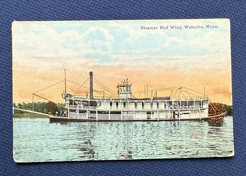 Steamer red wing paddle boat - red,