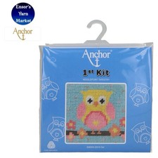 ANCHOR 1st Neddlepoint / Tapestry Kit  (Owl 20016) Ideal For Beginners