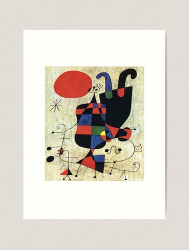 Joan miró figures and - figures, in