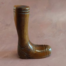 Vintage Carved Wooden Boot Corkscrew / Bar / kitchen / Retro / Breweriana