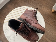 ROCKPORT - rare 1990s Brown Leather Boots MENS 7 UK HydroShield Waterproof M3389