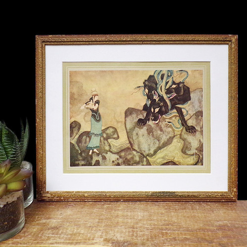 Edmund dulac print - dulac, antique