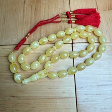 Handmade Y/W Amber Misbaha