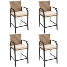 Outdoor Wicker Bar Chairs 4