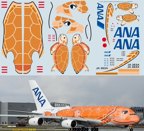 144 decals for airbus a380 - 1/144,