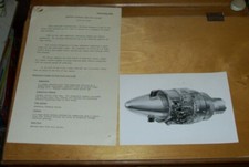 ARMSTRONG SIDDELEY NEW CIVIL ENGINES P.181 and P.182 PRESS RELEASE + PHOTO 1958 