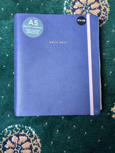Navy bullet journal - a5,