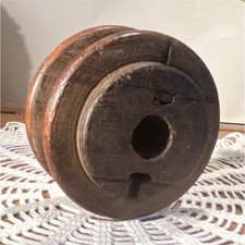 Vintage Wooden Pulley Block