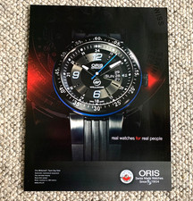 ORIS WILLIAMS F1 TEAM DAY DATE - FRAMEABLE COLLECTIBLE ORIGINAL WATCH ADVERT