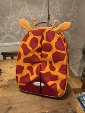 Samsonite Sammies giraffe wheels suitcase rare children’s bag pull zip carryon 