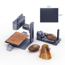 LaserPecker LP4 Dual Laser Engraver Cutter with Rotary Axis & Slide IR/Diode