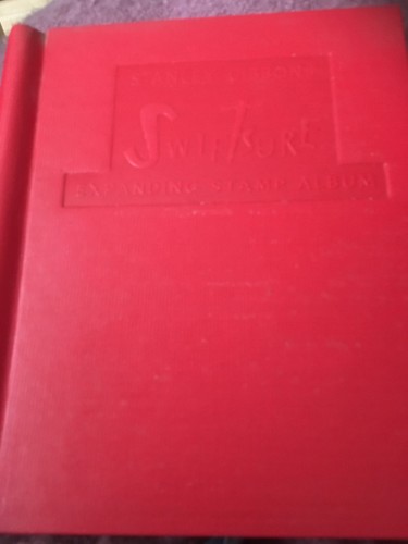 Old stamp albums with stamps - old,