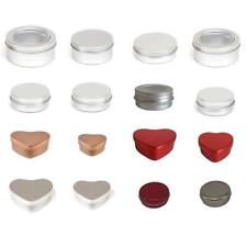 Metal Tins for Balms, Creams and Salves (Packs of 5 Tins with Lids)