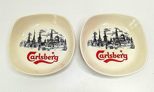 Vintage carlsberg ashtrays - carlsberg, x2