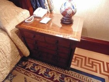 Edwardian Style Mahogany 6 Drawer Bedside Chest Of Drawers - Lanesborough Hotel