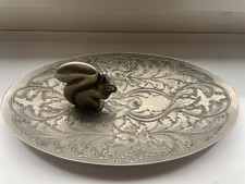 Vintage 1960/70's SEBA Silver Plated SQUIRREL Trinket/Nut Dish