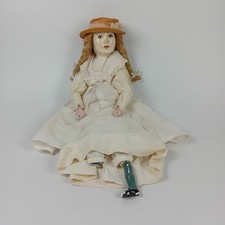 Vintage Victorian dress doll with plaster head and lower limbs. 21". TLC needed.