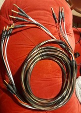 LFD AUDIO QUARTET BIWIRE SPEAKERCABLE 3M PAIR 4 4 terminated with bfa z plugs