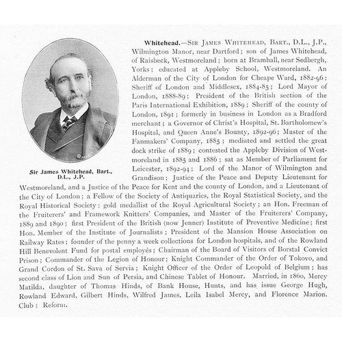 Sir james whitehead - whitehead, of