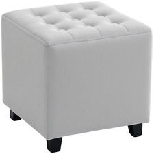 HOMCOM Square Footstool Small