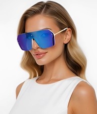 Blue Mirror Lens Men Women