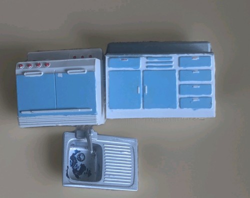 Vintage plastic dolls - dolls, house