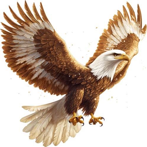 Colourful eagle bird wall - colourful,