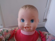 rareVINTAGE MARVEL 11" SB KINDER GARDENS BABIES DOLL C/W ADJUSTABLE BED REBORN?