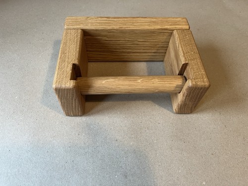 Solid oak toilet - ,