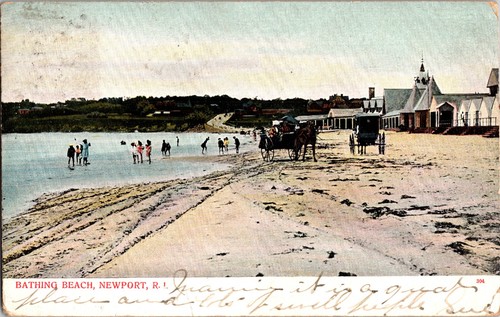 Bathing beach horse - bathing,