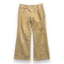 Vintage 70s Tan Corduroy Wide