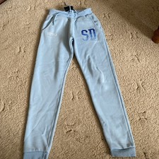 Supply And Demand Tracksuit Bottoms Black Size Small Pre Loved 