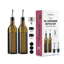 2 × 500ml Kitchen Glass Oil