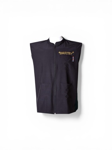 Black barber vest salon - barber, vest: