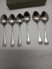 Vintage Dixon's Sheffield 'Cornish' Nickel SilverDessert Spoons D3