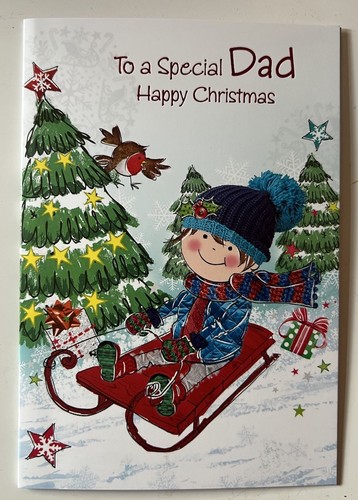Special dad christmas card - christmas,