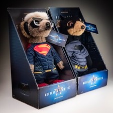 Meerkat Movies Limited Edition Toys Aleksandr Batman, Sergei Superman Boxed Tags