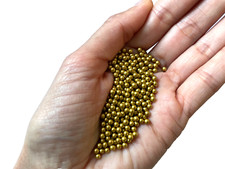 50g Gold NO HOLE round micro glass seed beads 2-2.5mm size for any craft making