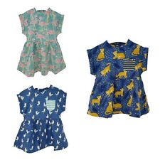 Ex Chainstore Baby Girls Dresses Cotton Summer Flamingo Cheetah  NEW 0-6 Years