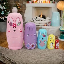 Rabbit Nesting Dolls Russian