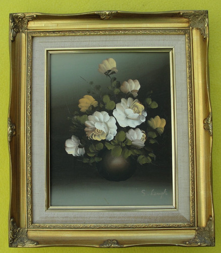 Vintage leigh oil painting - vintage,