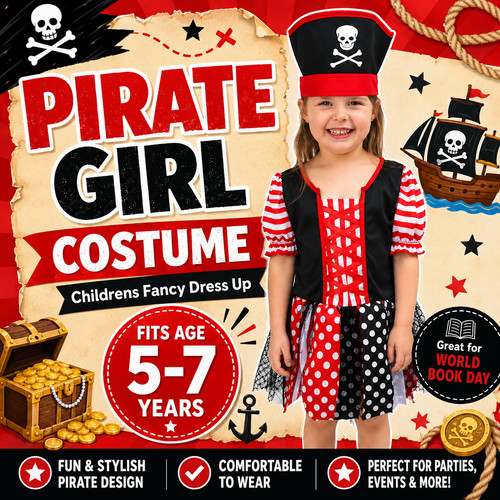 Pirate buccaneer girls kids - pirate,