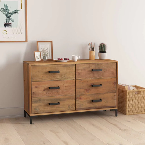 Sideboard brown solid pine - sideboard,