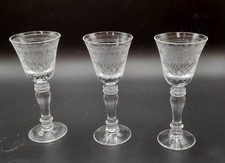 Stemmed edwardian etched - 3,