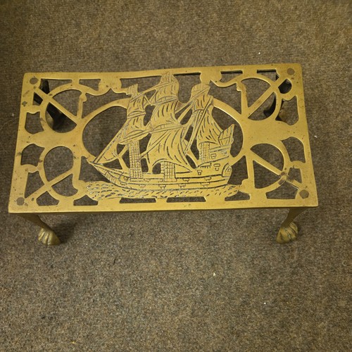 Victorian trivet brass - trivet,,