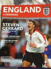 ENGLAND v DENMARK 2003 FRIENDLY AT OLD TRAFFORD