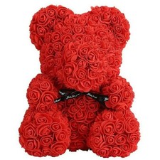 25cm artificial rose - rose, teddy