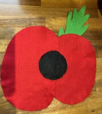 giant felt window poppy