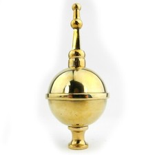 Long Case Clock Brass Ball & Spire Finial Longcase Grandfather 112mm - CS3